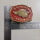 St Louis Cardinals vintage belt buckle – with ruler for size