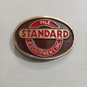 Standard Equipment Inc vintage belt buckle – front view