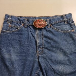 Standard Equipment Inc vintage belt buckle – worn on belt with jeans