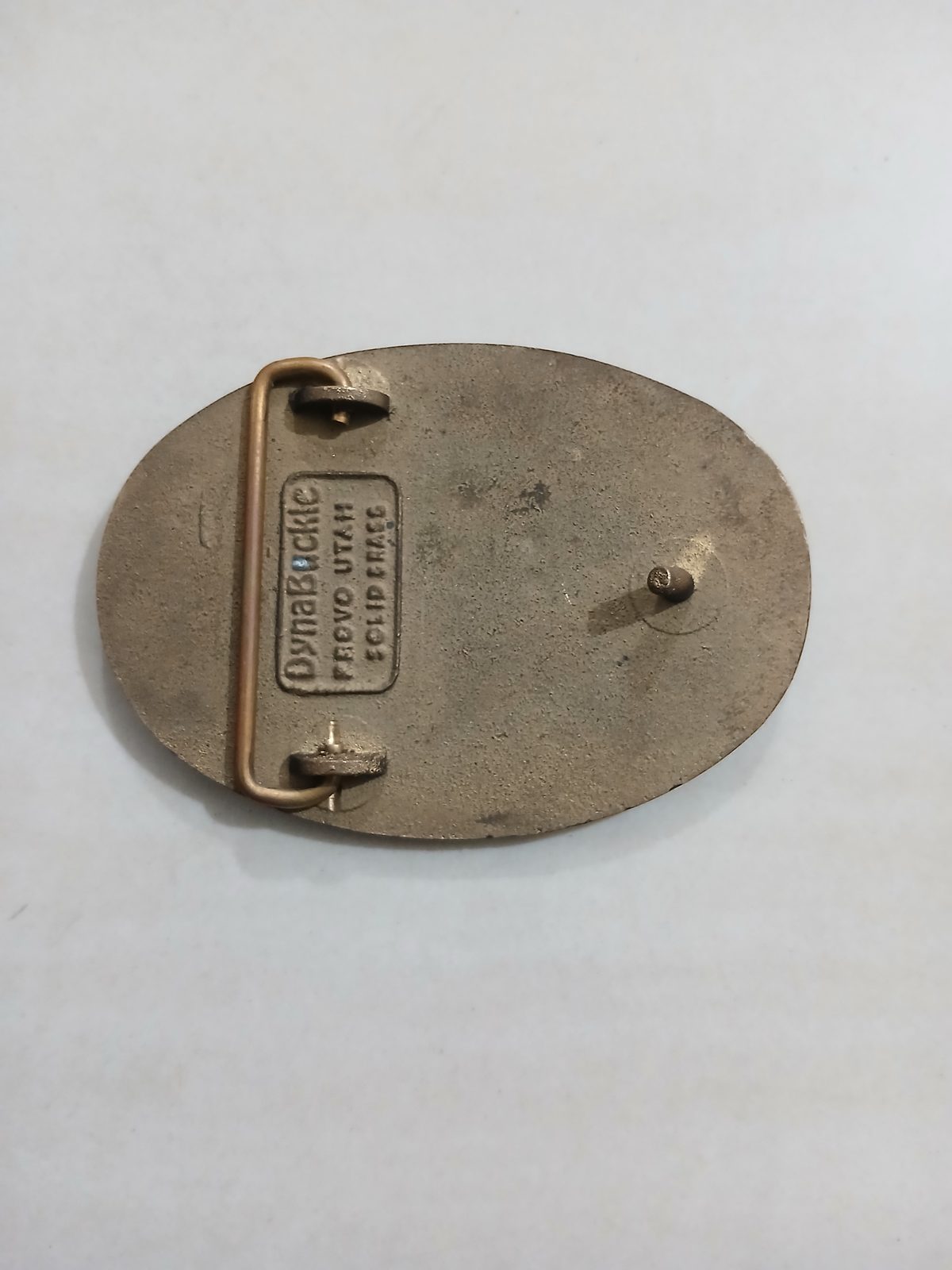Standard Equipment Inc Vintage Belt Buckle – Back view Standard Equipment Inc vintage belt buckle – back view