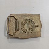 Steam Train vintage belt buckle – back view