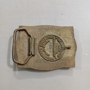 Steam Train vintage belt buckle – back view