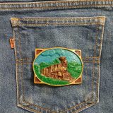 Steam Train vintage belt buckle – on jeans back pocket