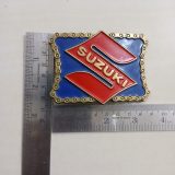 Suzuki vintage belt buckle – with ruler for size