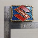 Suzuki vintage belt buckle – with ruler for size