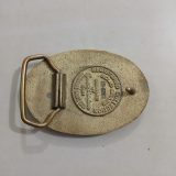 Texas Longhorn Star vintage belt buckle – back view