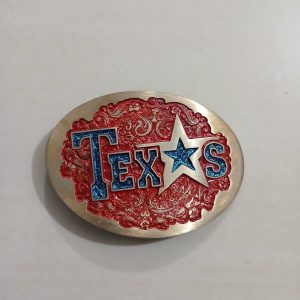 Texas Star vintage belt buckle – front view