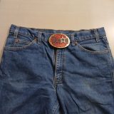 Texas Star vintage belt buckle – worn on belt with jeans