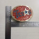 Texas Star vintage belt buckle – with ruler for size