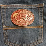 The Cowboy vintage belt buckle – on jeans back pocket
