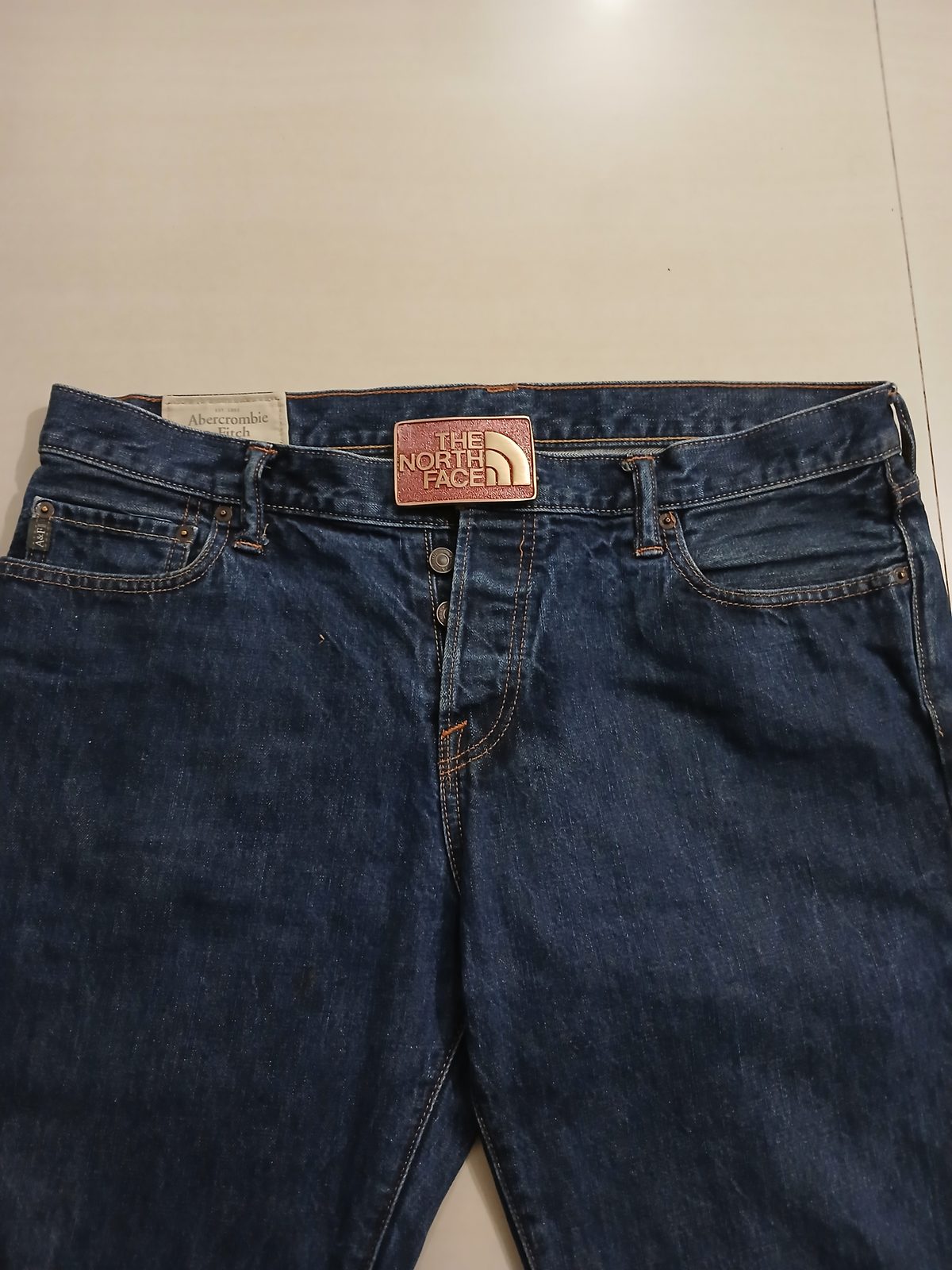 The North Face Vintage Belt Buckle – Worn on belt with jeans The North Face vintage belt buckle – worn on belt with jeans