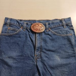 The Shoppe vintage belt buckle – worn on belt with jeans