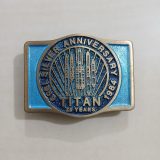 Titan Silver Anniversary 1959-1984 vintage belt buckle – front view