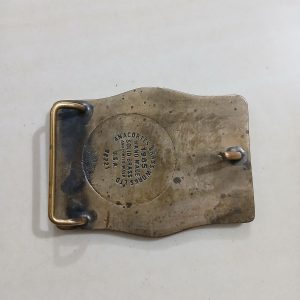 Titan Silver Anniversary 1959-1984 vintage belt buckle – back view