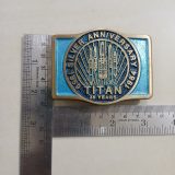 Titan Silver Anniversary 1959-1984 vintage belt buckle – with ruler for size