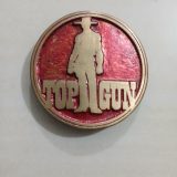 Top Gun vintage belt buckle – front view