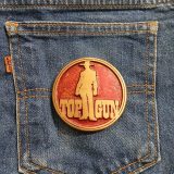 Top Gun vintage belt buckle – on jeans back pocket
