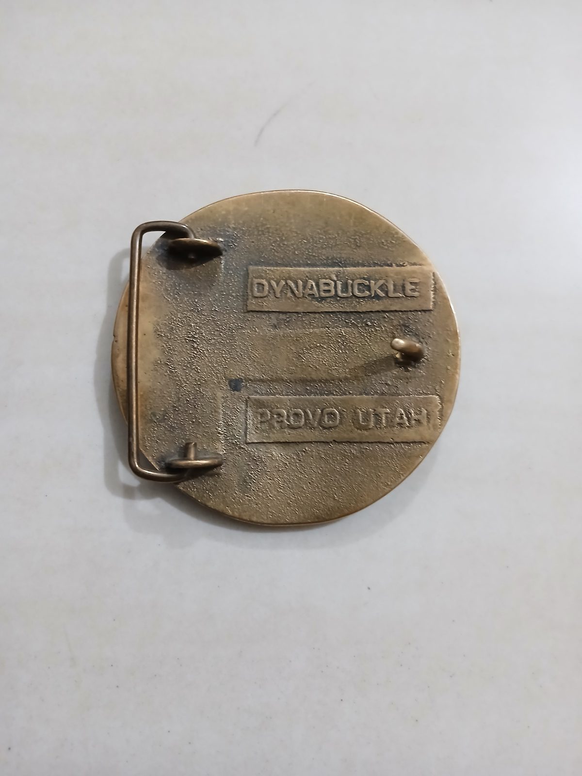 Top Gun Vintage Belt Buckle – Back view Top Gun vintage belt buckle – back view
