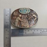 Totco Oil Workers vintage belt buckle – with ruler for size
