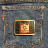 Trail King vintage belt buckle – on jeans back pocket