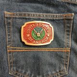 United States of America Eagle vintage belt buckle – on jeans back pocket