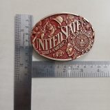 United States of America vintage belt buckle – with ruler for size