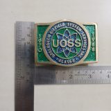 UOSS Udelhoven Oilfield Alaska vintage belt buckle – with ruler for size