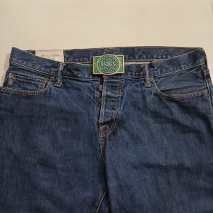 UOSS Udelhoven Oilfield Alaska vintage belt buckle – worn on belt with jeans