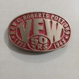 VFW 50 Years 1933-1983 vintage belt buckle – front view