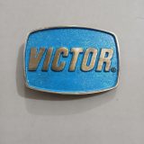 Victor vintage belt buckle – front view