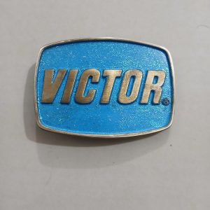 Victor vintage belt buckle – front view
