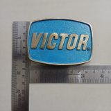 Victor vintage belt buckle – with ruler for size