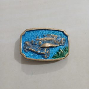 Vintage Car vintage belt buckle – front view