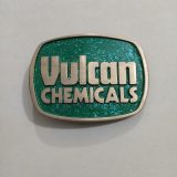 Vulcan Chemicals vintage belt buckle – front view