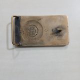 Washington Construction North Fork Toutle River vintage belt buckle – back view