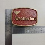 Weatherford vintage belt buckle – with ruler for size