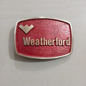 Weatherford vintage belt buckle – front view