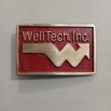 WellTech Inc vintage belt buckle – front view