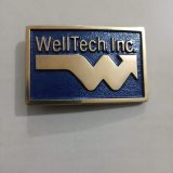WellTech Inc vintage belt buckle – front view