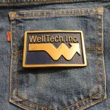 WellTech Inc vintage belt buckle – on jeans back pocket