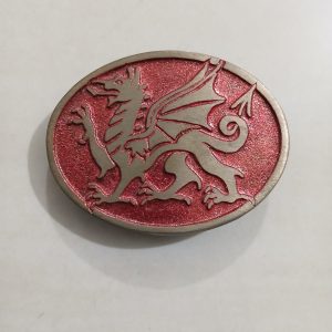 Welsh Dragon vintage belt buckle – front view