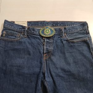 Westburne Drilling Inc vintage belt buckle – worn on belt with jeans