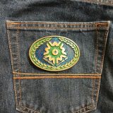 Westburne Drilling Inc vintage belt buckle – on jeans back pocket