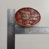Wild Well Control vintage belt buckle – with ruler for size