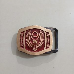 Winged Emblem vintage belt buckle – front view