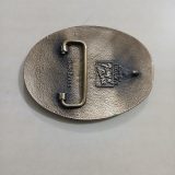 Woodchoppers Ball vintage belt buckle – back view