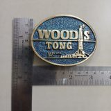 Woods Tong Service vintage belt buckle – with ruler for size